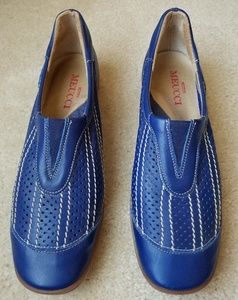 Blue casual slip on shoe
